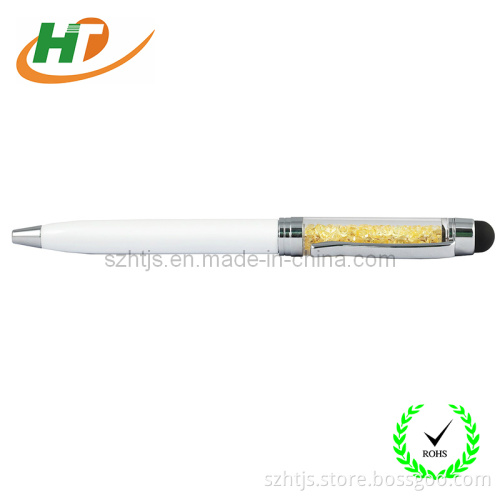 2 in 1 Metal Barrel Writing and Sensitive Smartphone Touch Screen Stylus Pen (HT-12-001-CU)